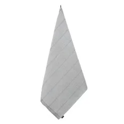 Jokipiin Pellava Laituri 75x150 Cm Valkoinen/tummanharmaa Kylpypyyhe