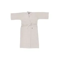 Jokipiin Pellava Laituri Valkoinen/beige Kylpytakki