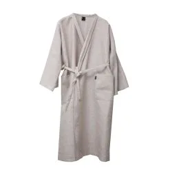 Jokipiin Pellava Laituri Beige Pellava Kylpytakki