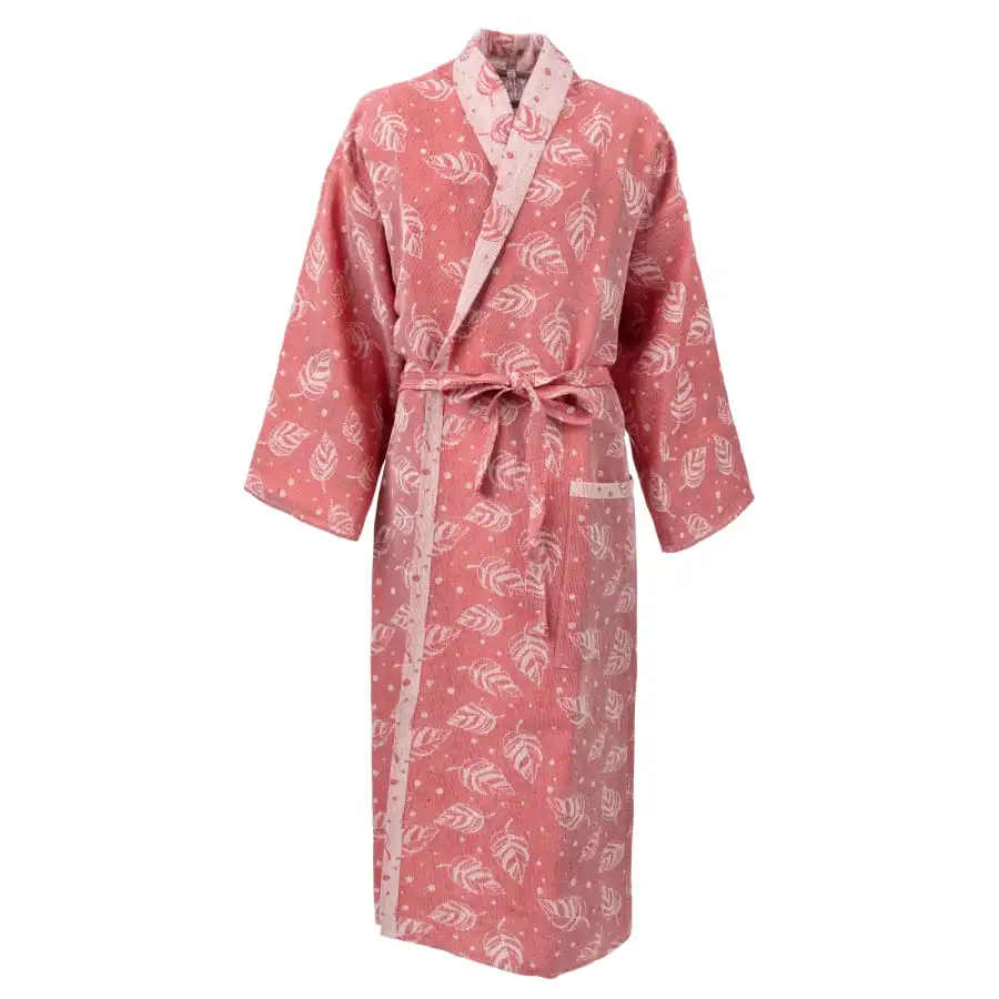 Alajärven Kotitekstiili Lehdykät Saunatakki 3 Alajärven Kotitekstiili Lehdykät Saunatakki